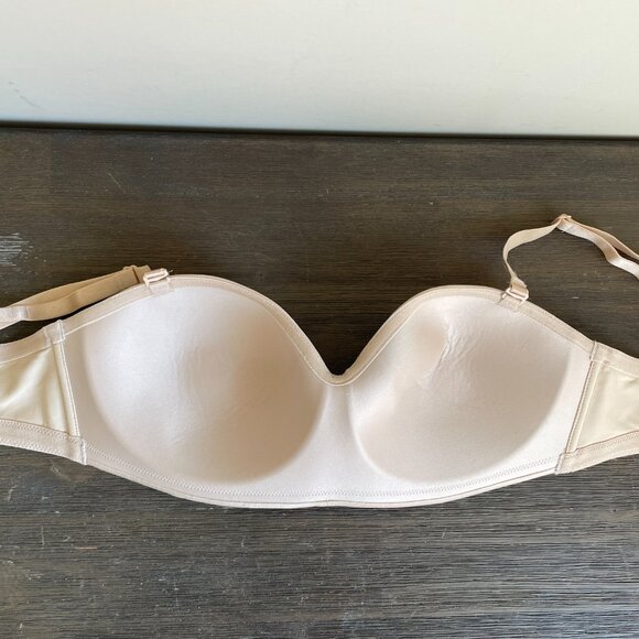 Wacoal 34D Nude Bra Removable Straps Strapless NWOT Triple hook - Picture 4 of 5